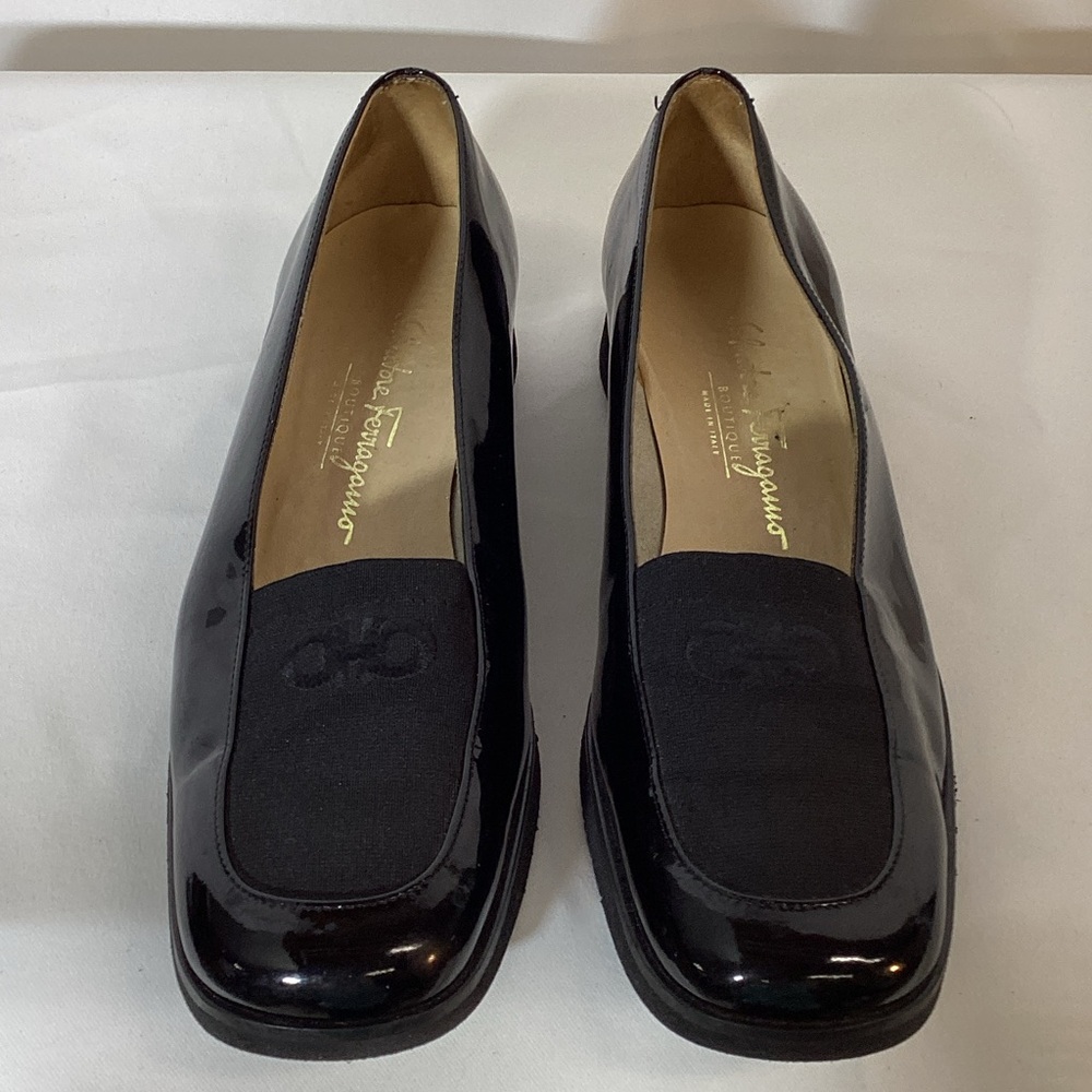 Salvatore Ferragamo Gancini Genuine Leather Mesh Loafers Shoes Size 10